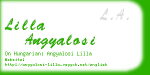 lilla angyalosi business card